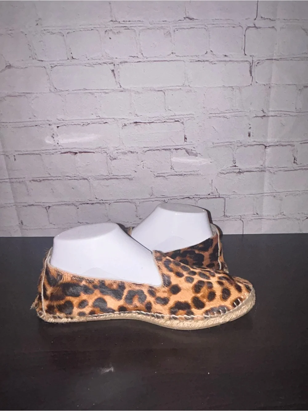 Manebi calf hair leopard‎ print espadrille women’s size 39/8.5